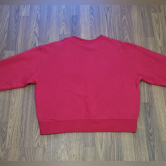 Lisa Eldridge Cropped Long Sleeve Womens Sweater Red Medium - Picture 12 of 12